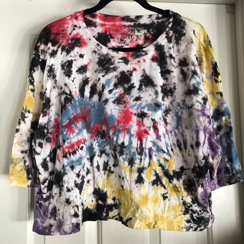 YES and Colorful Tie-Dye Women's Top in XL